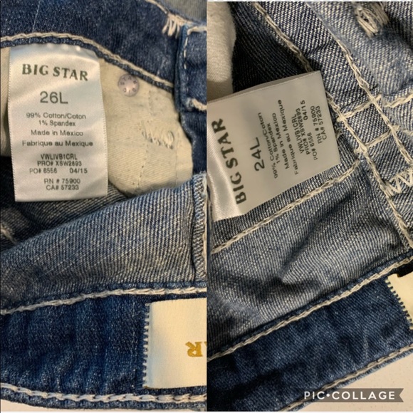 NWT Big Star | Liv Boot Distressed Jeans - Picture 6 of 8